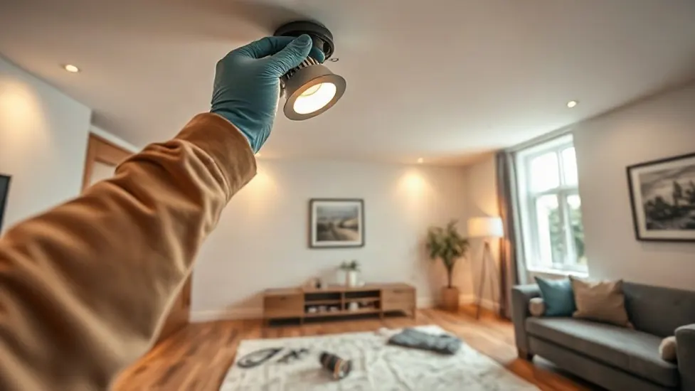 Downlight and Spotlight Installation in Sandwich